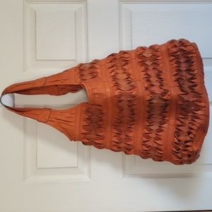 Charmes leather hobo bag